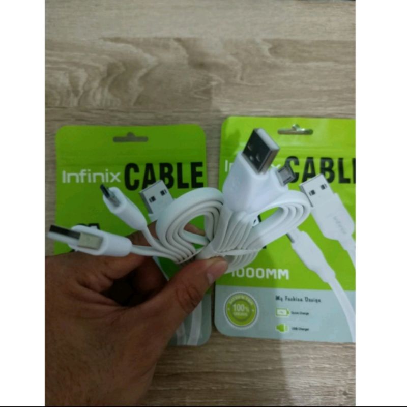 KABEL DATA / KABEL CAS TYPE C ATAU MICRO USB SUPPORT FAST CHARGING INFINIX ORIGINAL MURAH