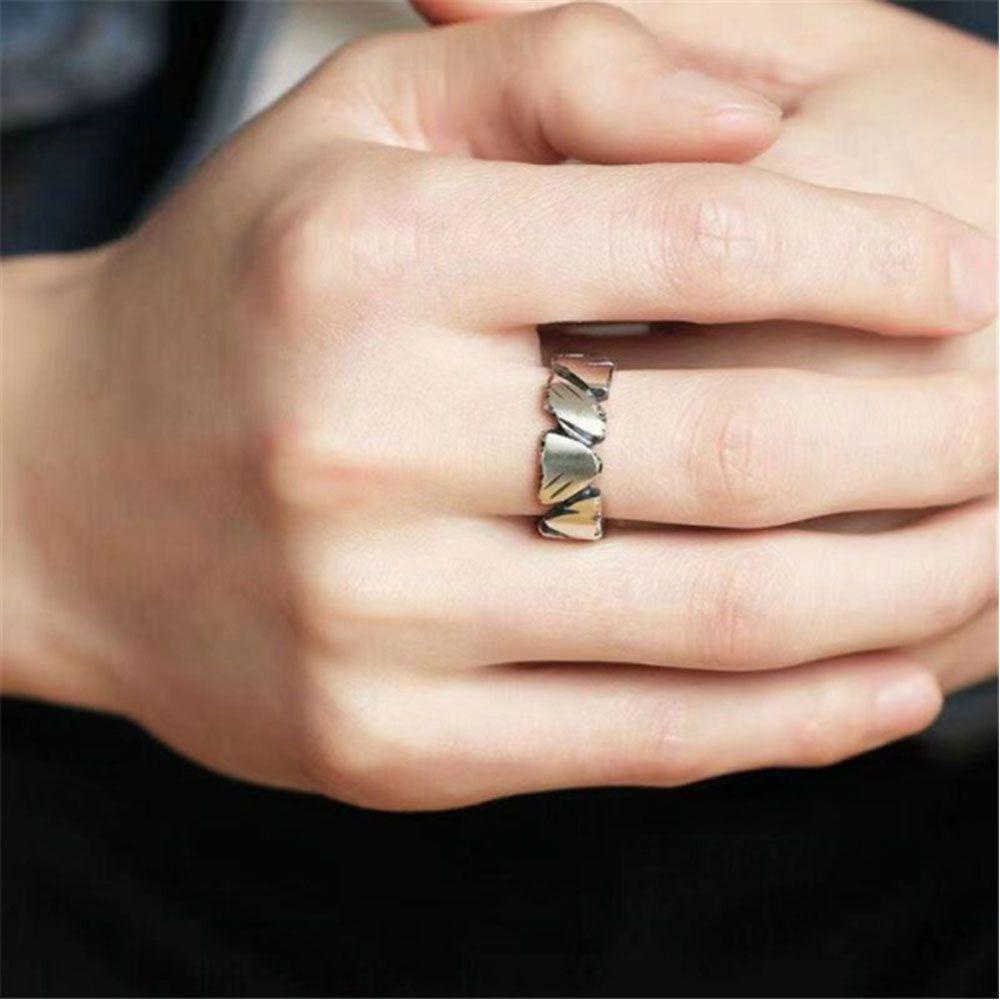 Preva Cincin Unisex Warna Silver Paduan Simple