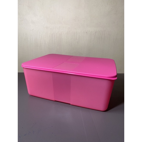 Kontainer Kotak Penyimpanan Makanan Kamera Tupperware Hobby Pink Besar Jumbo