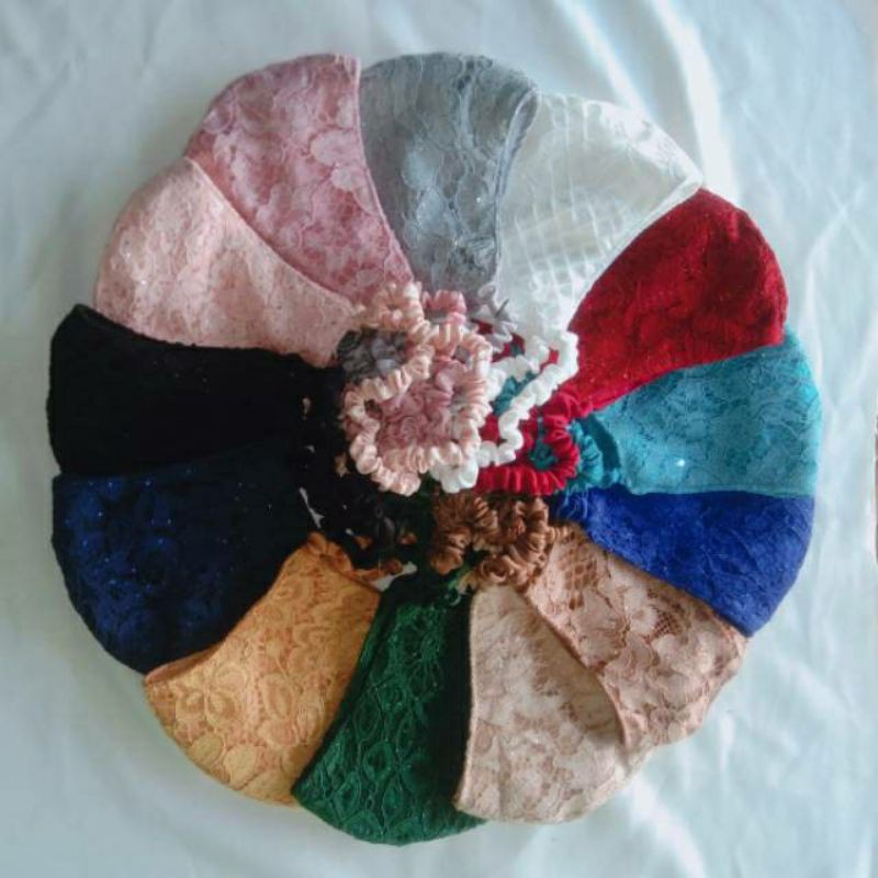 MASKER PITA SERUT / masker 3 ply/ MASKER HIJAB SERUT