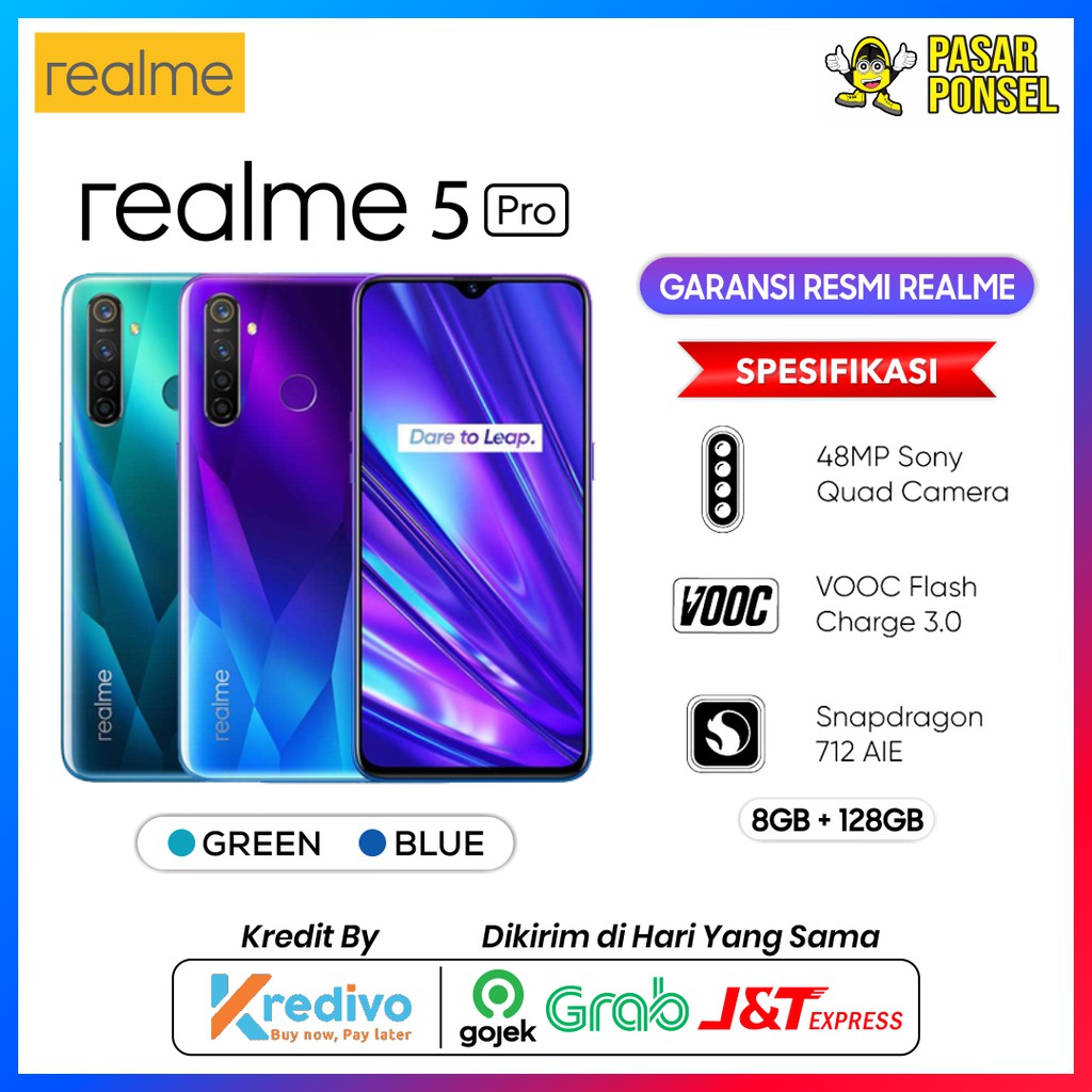 HP REALME 5 PRO RAM 8/128 GARANSI RESMI REALME TERMURAH SESURABAYA