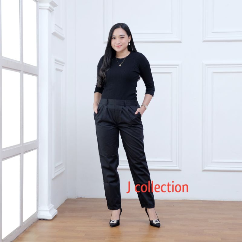 Celana Panjang Wanita/Baggy Pants/Celana Panjang wanita Polos Non Strets/Size M L XL XXL