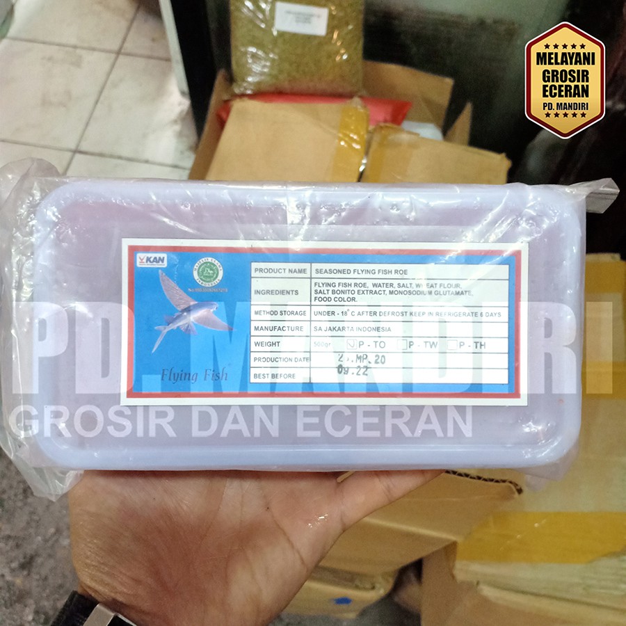 

TOBIKO ORANGE TELUR IKAN TERBANG 500 GR