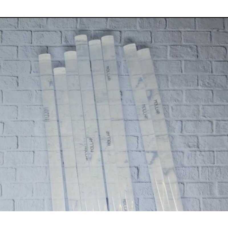 Refill Lem Tembak Besar 30cm MOLLAR Bening Berkualitas 1,12cm / Isi Glue Gun Big