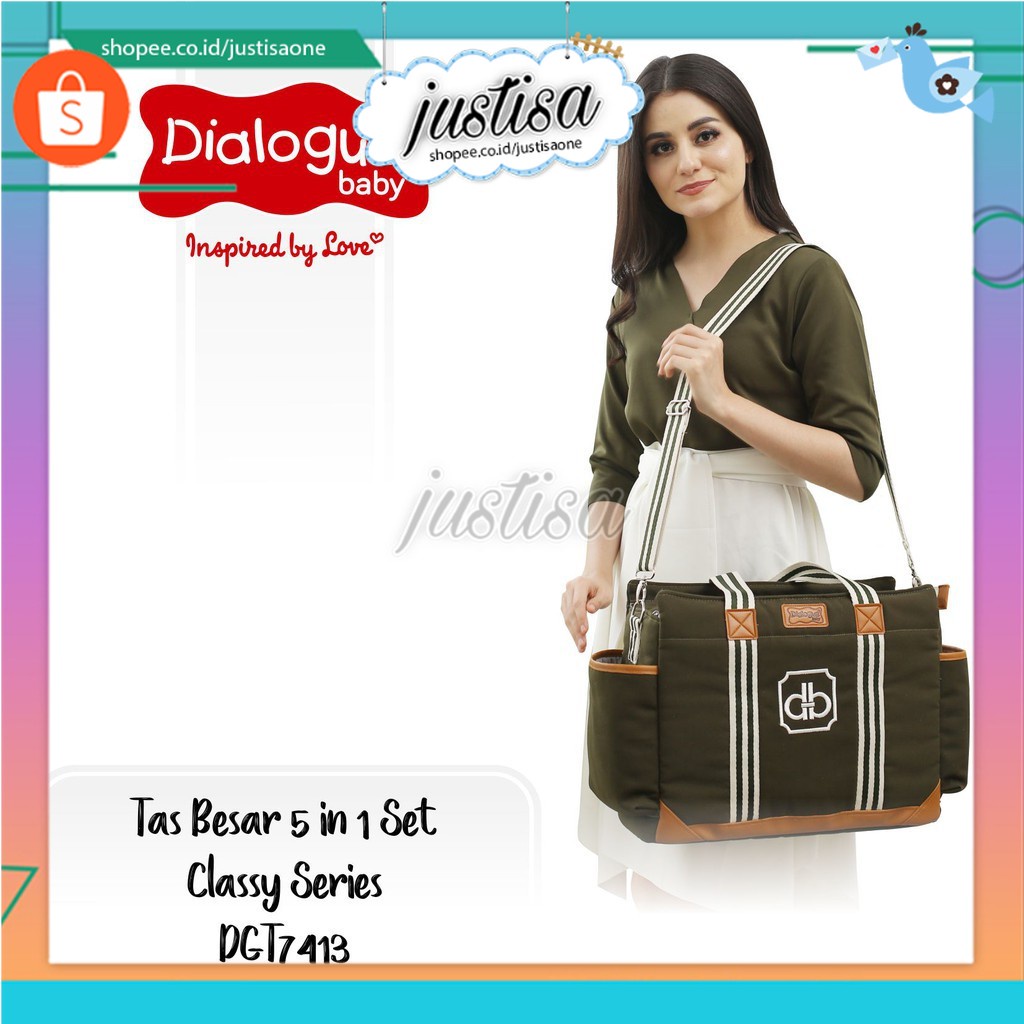 Promo !! Dialogue Baby Tas Bayi Besar 5in1 Set Classy Series DGT7413