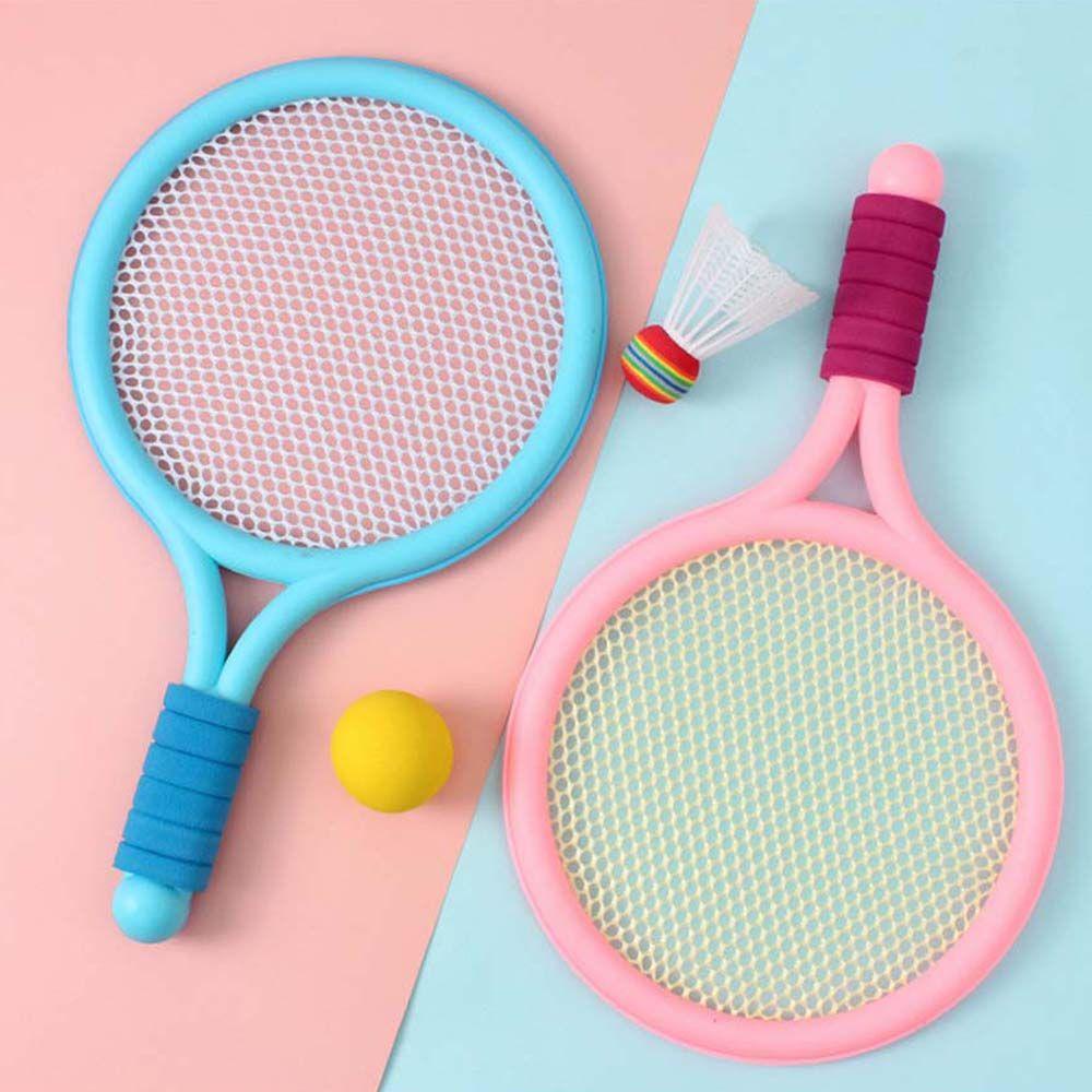 Set Raket Badminton / Tenis / Bulu Tangkis + Bola Lembut Untuk Anak / Orang Tua