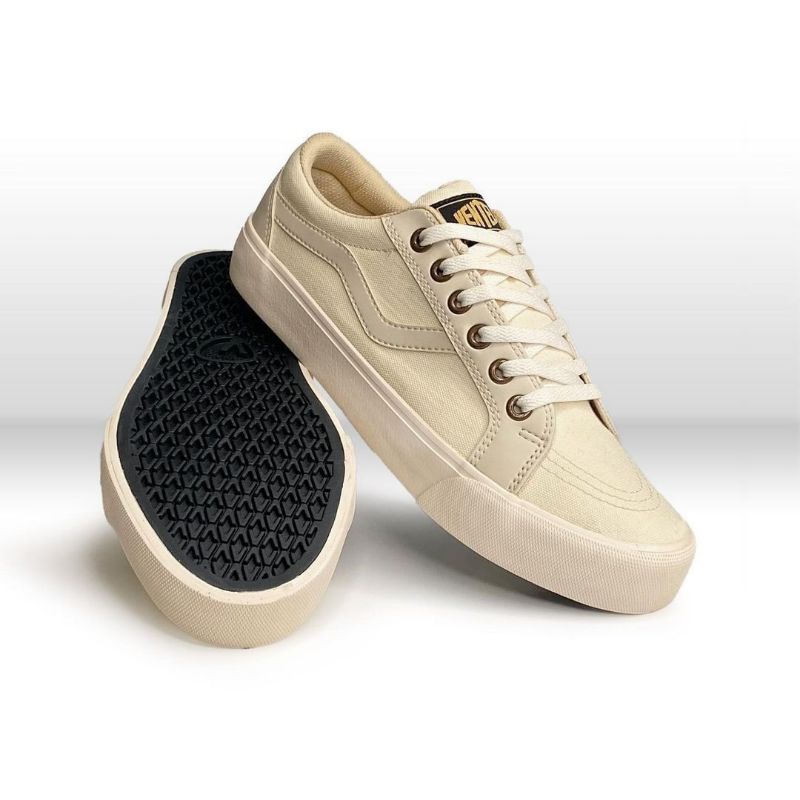 Ventela Republic Low Sepatu Original-Republic Cream Low
