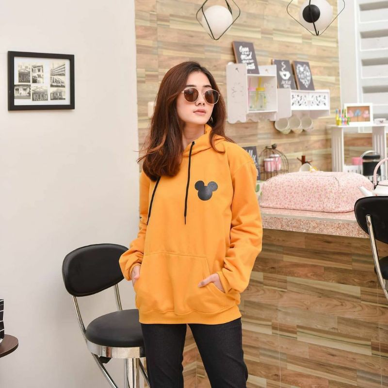 Sweater Hoodie Wanita Pria Mickey Zara