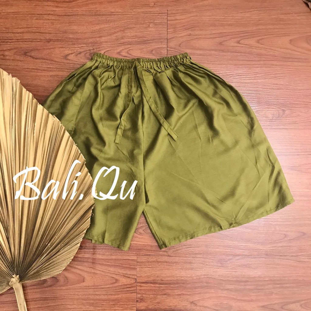 Celana Pendek Polos Jumbo Bali-OLIVE