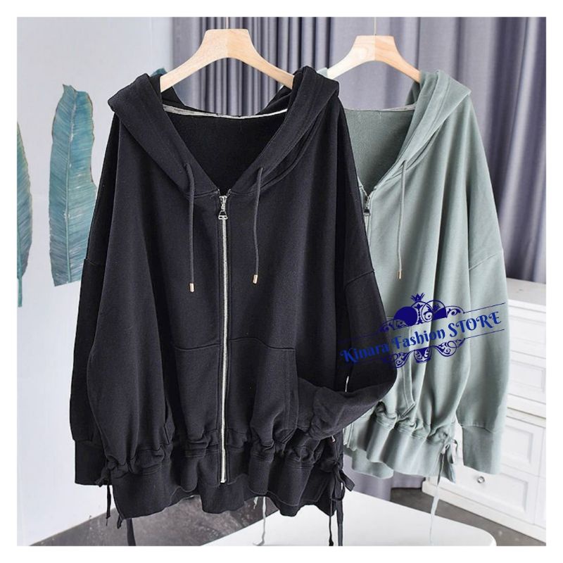 Sweater Hoodie Oversize ZIPPER SERUT 2XL