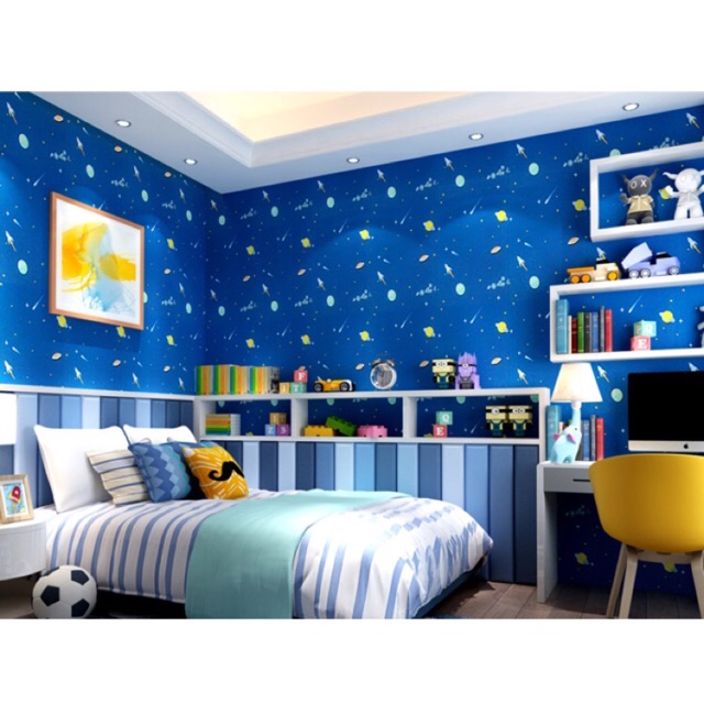 Wallpaper Sticker Dinding Motif PLANET