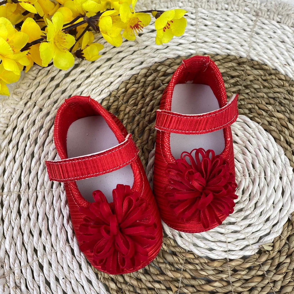 [TAMAN SEPATUKU] SEPATU TRENDY MURAH  ANAK BAYI PEREMPUAN BUNGA MEKAR ALBANY 0-12 BULAN LPX03