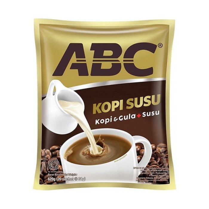 

vf2011vf Abc Kopi Susu Instant 31 G X 10 Sachet 1 Renceng Ds20X11