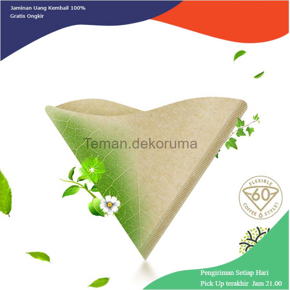 TD-DPR Exquis Kertas Filter Saringan Kopi V60 Drip 1-2 Serving 100PCS V01