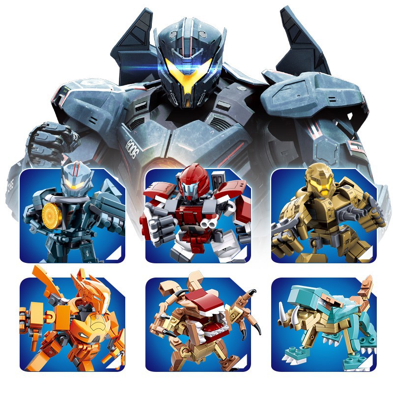 (Gratis Ongkir) B0727 LEGO 418Pcs Set Mainan Edukatif Building Block Seri Robot Pacific Rim II