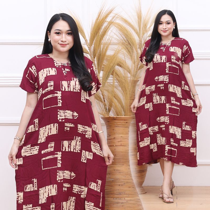 TERBARU | DASTER BUSUI MOTIF KORAN | DASTER KANCING BUSUI |  DASTER KEKINIAN-Busui bata marun