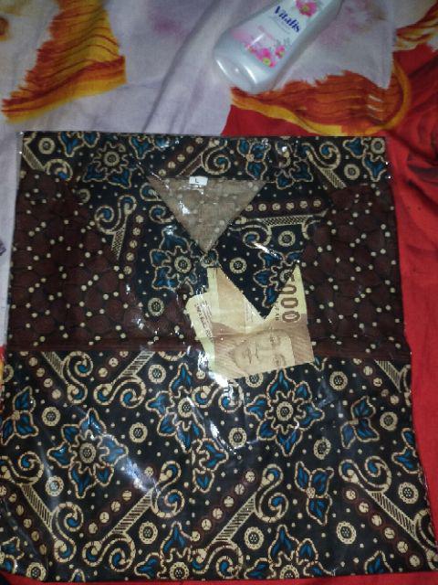 Kemeja Batik Lengan Panjang Batik  Danabrata Pria Motif Songket Hijau Kode 031 M L Xl Xxl Regular