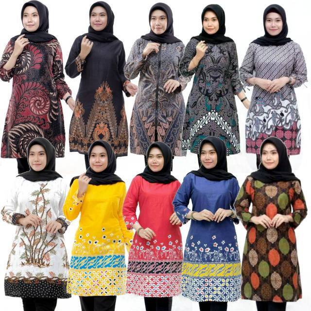 TUNIK MOTIF BATIK BAJU TUNIK WANITA MURAH PEKALONGAN
