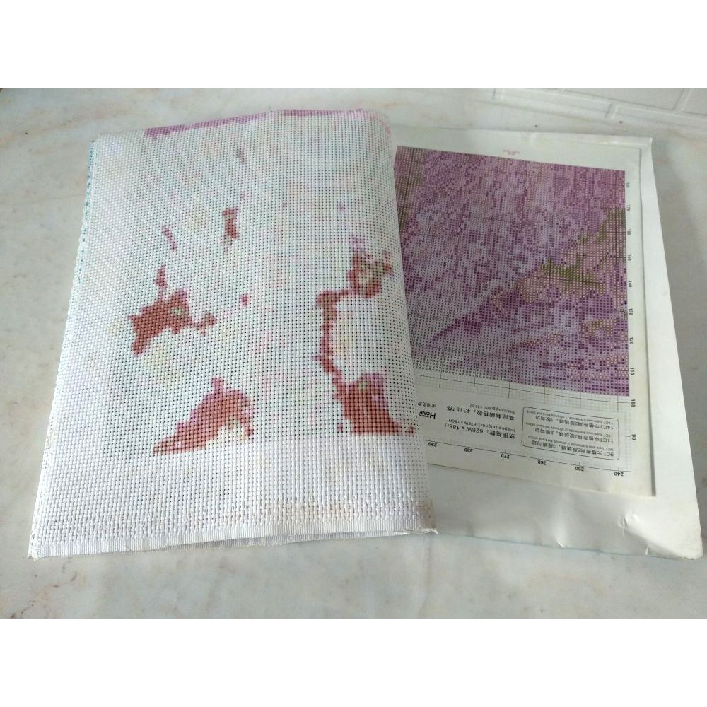 DISKON Paket Sulam Kristik TIMKEE 90768 Bunga Flower Lavender