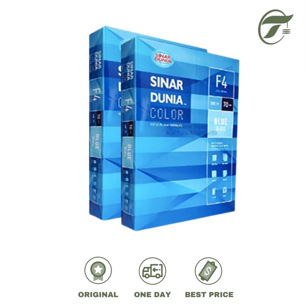 

KERTAS HVS F4 70 WARNA BLUE (SDU FL 70 F4 OCEAN) SINAR DUNIA
