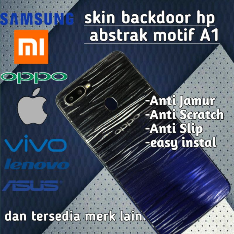 garskin hp + garskin camera abstrak A1 all merek all type hp ready anti gores belakang hp