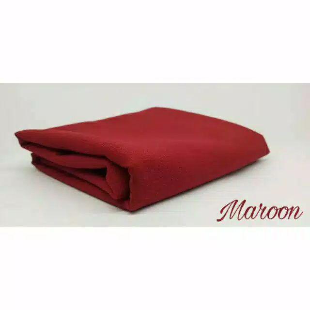 Jilbab bergo Maryam bahan wolfis brand original-Marun