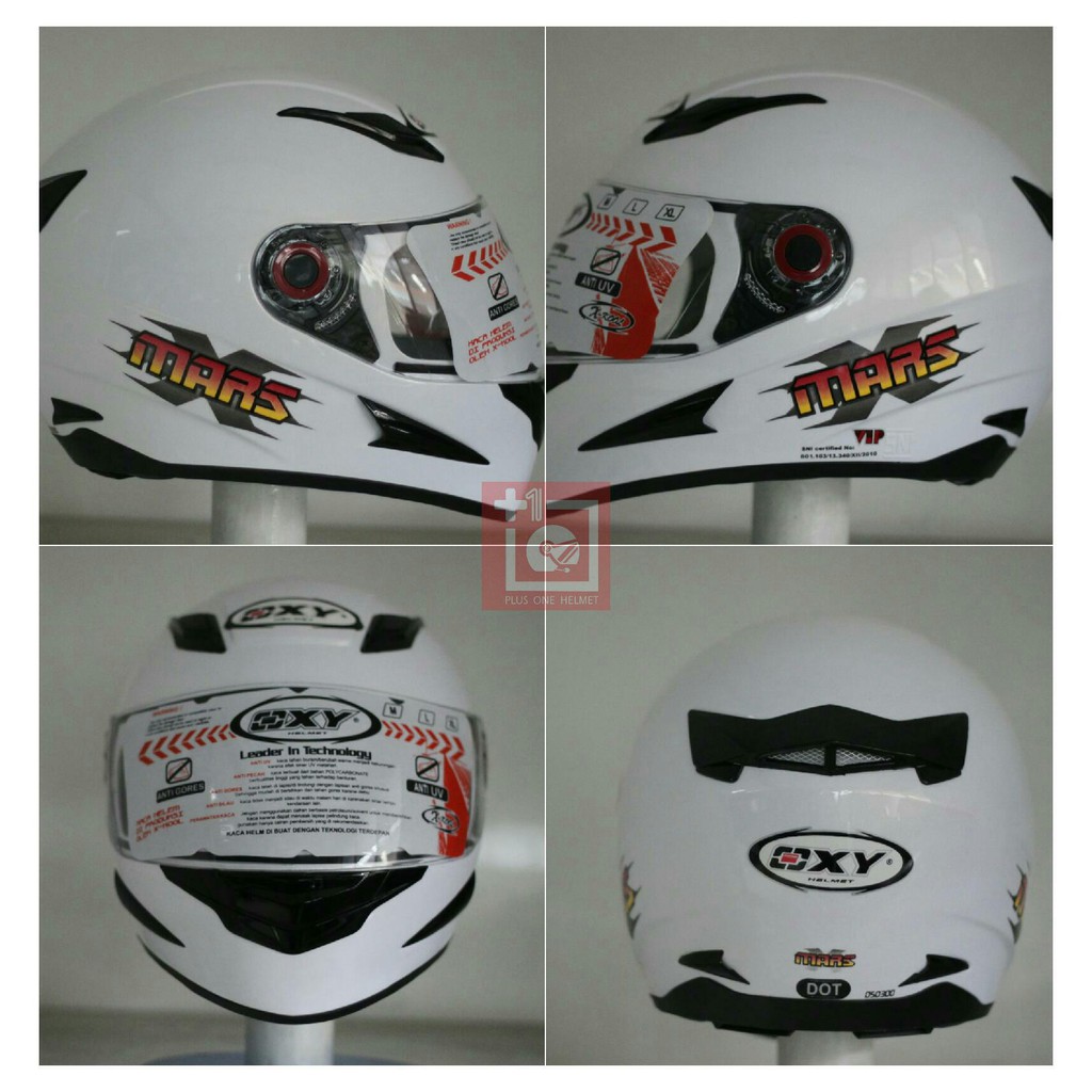 HELM FULL FACE SNI MURAH-HELM OXY MARS Solid