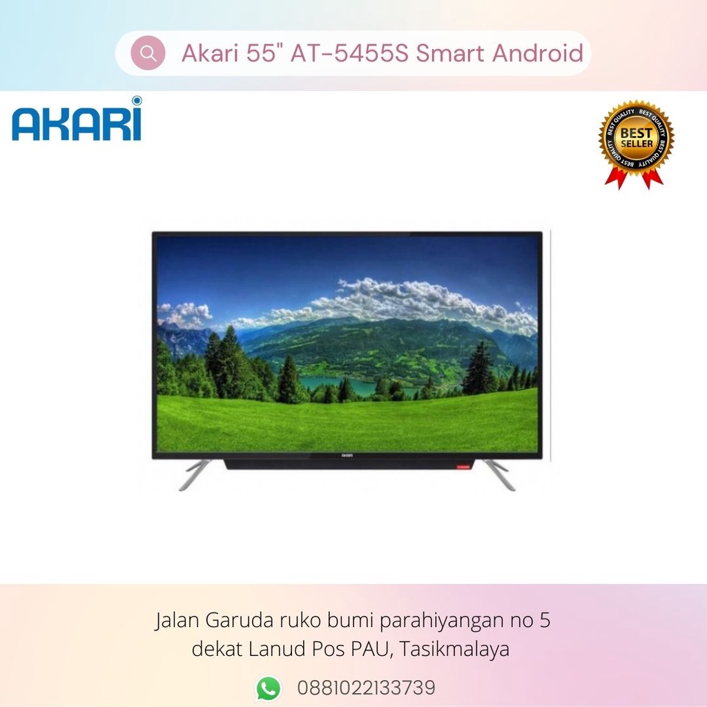 AKARI LED TV 55" AT-5455S Smart Android