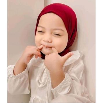 CAMILA PASHMINA INSTAN ANAK| JILBAB INSTAN ANAK PASHTAN 1-7 TAHUN - Pink Fanta