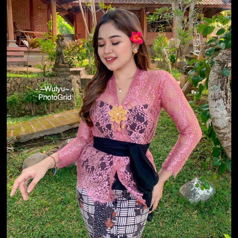 Jual Kebaya Jadi Kebaya Bali Kebaya Kartini Metalik Shopee Indonesia