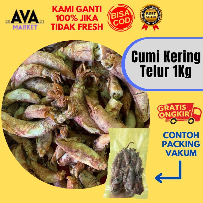 

Cumi Kering Telur Asin 1Kg