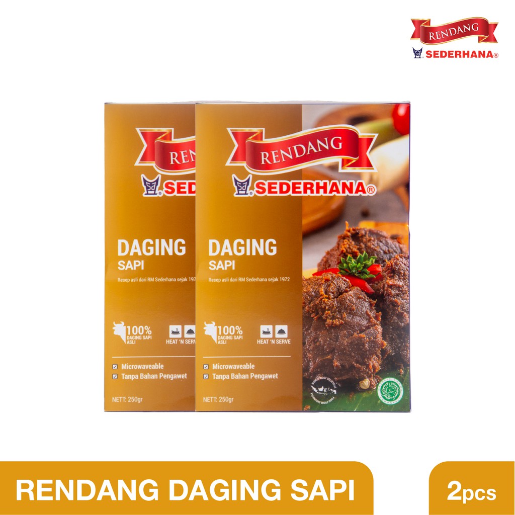 

Rendang Sederhana - Paket Double Rendang Daging Sapi