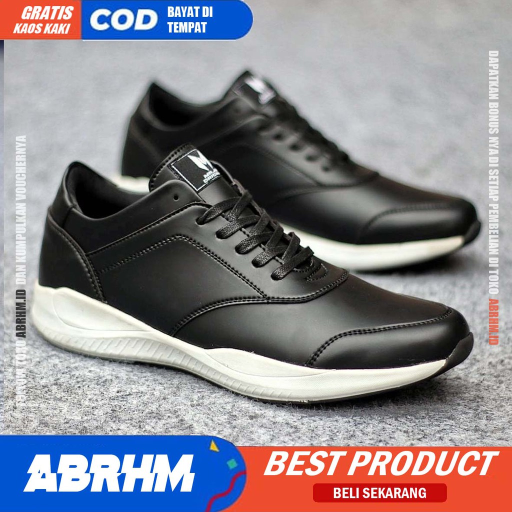 ABRHM X MOGIL Sepatu Sneaker Pria  Sepatu Pria Casual Sepatu Cowok/Cowo Sepatu Sneakers Ori Keren Sepatu Kasual Kerja  Kuliah Gaya Kekinian Original Murah Terlaris