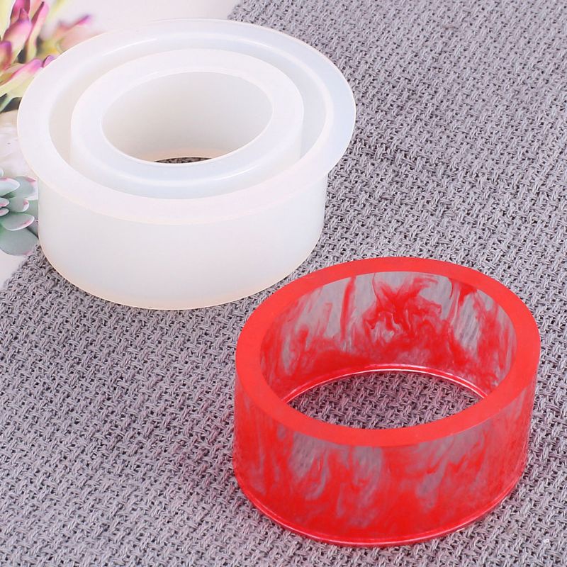 SIY  2Pcs Open Cuff Silicone Mold Jewelry Making Wide Bracelet Bangle jewelry Tools