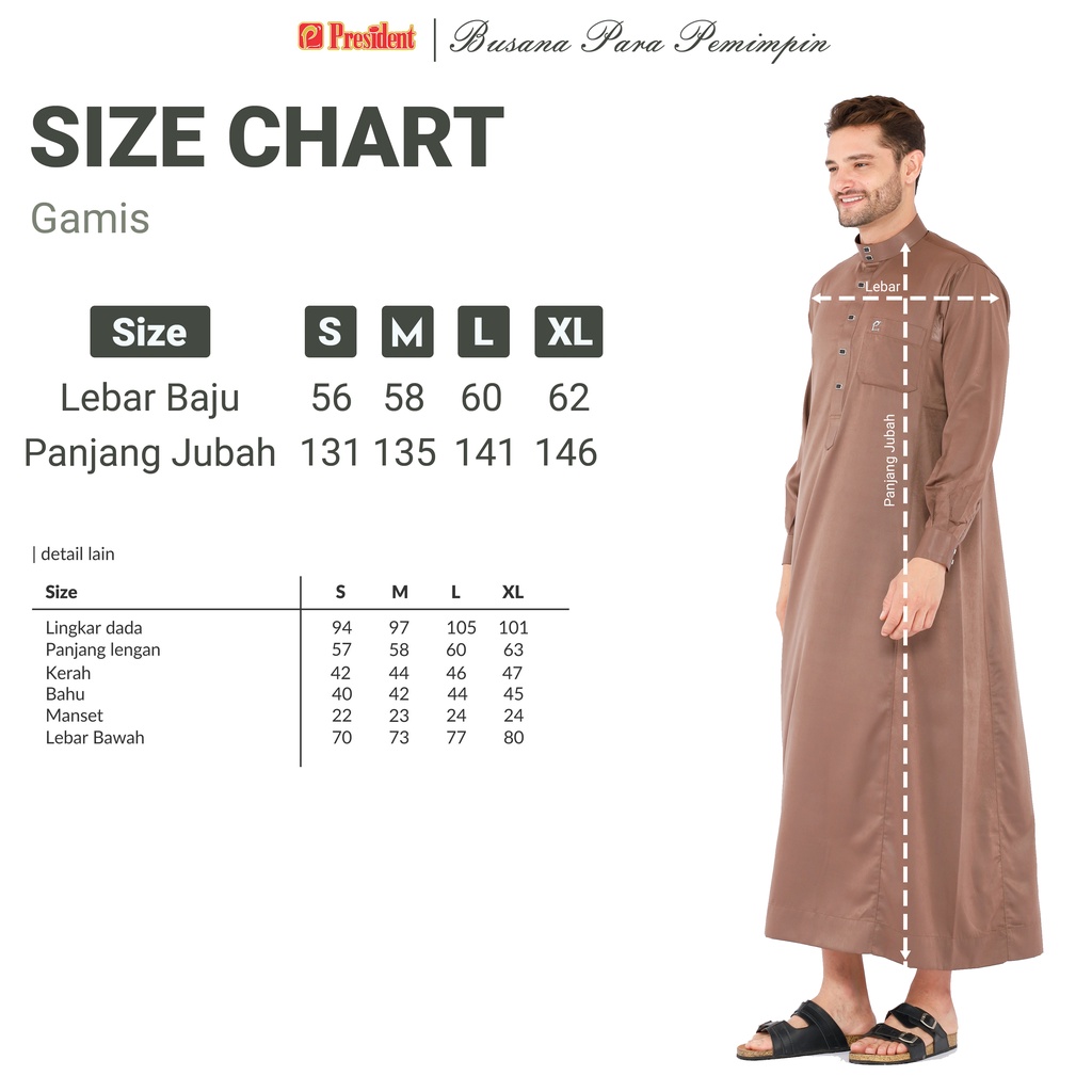 Gamis Pria Jubah Gamis Laki Laki seri Maheer Zain Gamis Modern Gaya Casual Remaja dan Dewasa-6