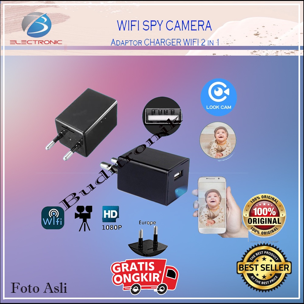 Spy Camera USB Charger Adaptor Mini HD Wifi - Hidden Camera Wifi