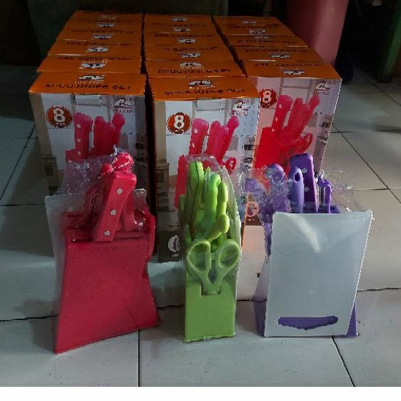 Pisau set Ruixing Warna warni