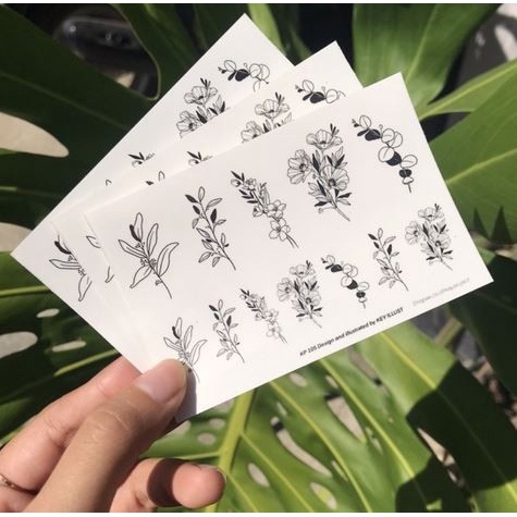 Dairy Deco - No Color Flower Sticker (1sheet)