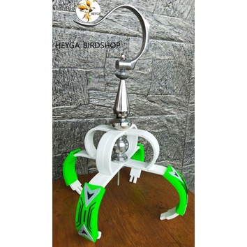 Full Set Cakram/Mahkota Sangkar Burung Murai Lengkap dengan Gantungan Lipat Bnr + Pion Kerucut Stain