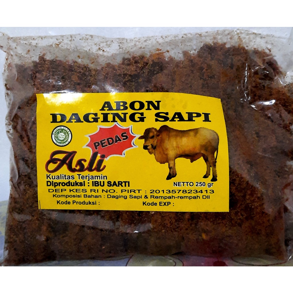 

Abon Sapi Patmosusastro Khas Surabaya 250gr
