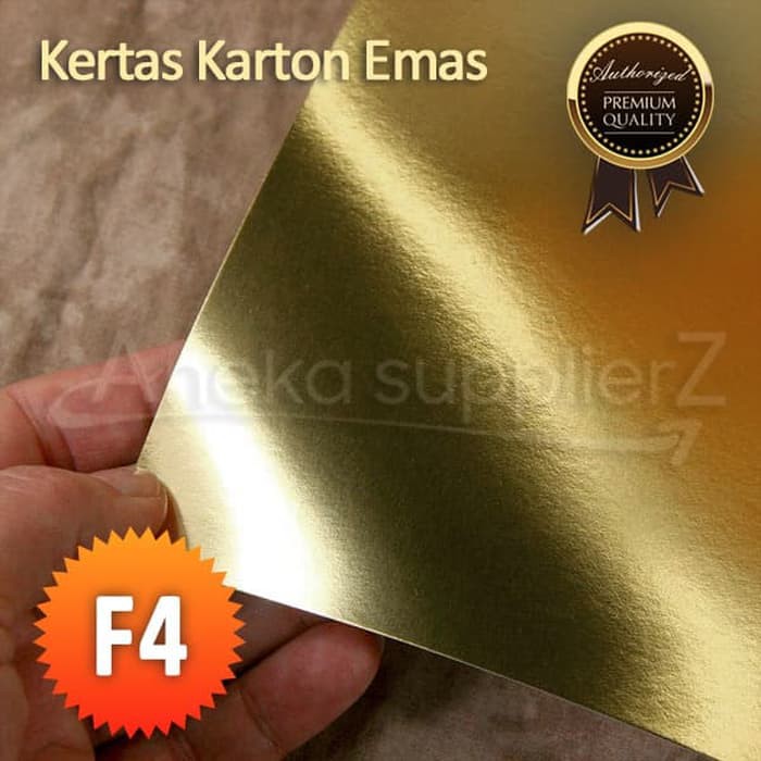 

Sy Kertas Karton Emas Gold- F4 (21.5x33cm) (11 lbr)