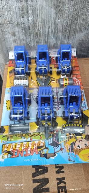 ST 2147 mainan anak mobil kontruksi isi 6pcs pull back / mainan mini contruction