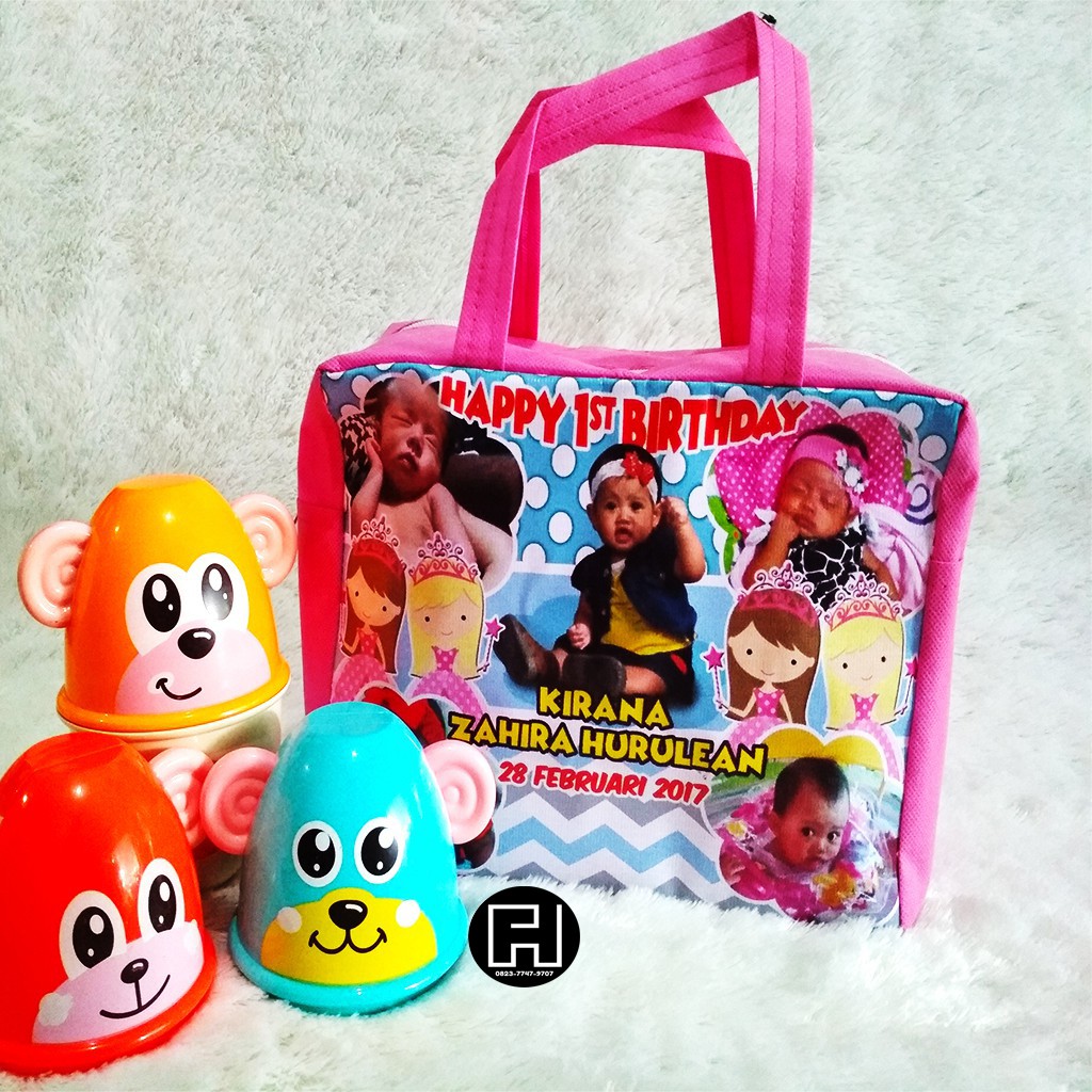 

Tas Souvenir Ulang Tahun Anak / Goodie Bag Resleting / Tas Ulang Tahun Foto sendiri