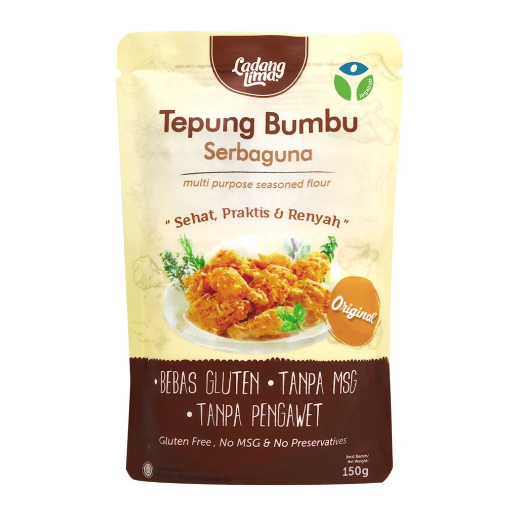 Tepung Bumbu Gluten Free 150g / Tepung Pisang Goreng / Tepung Bakwan/  Ladang Lima