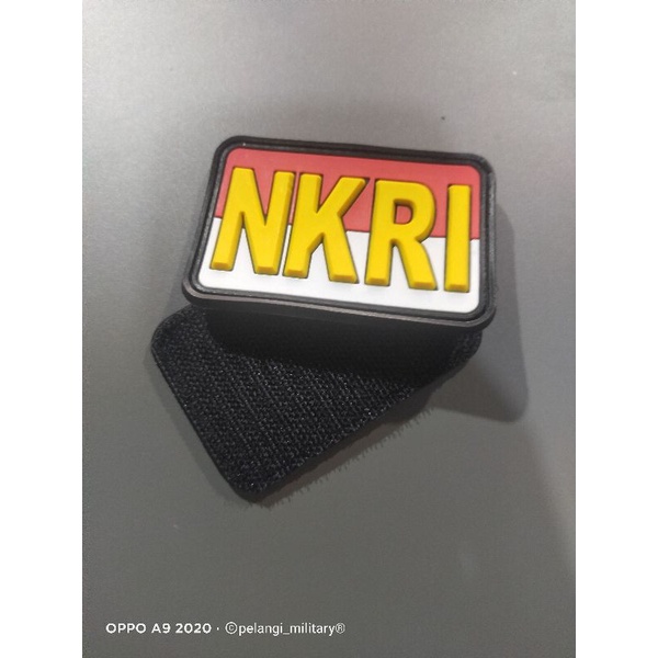 patch rubber NKRI tempelan karet tactical