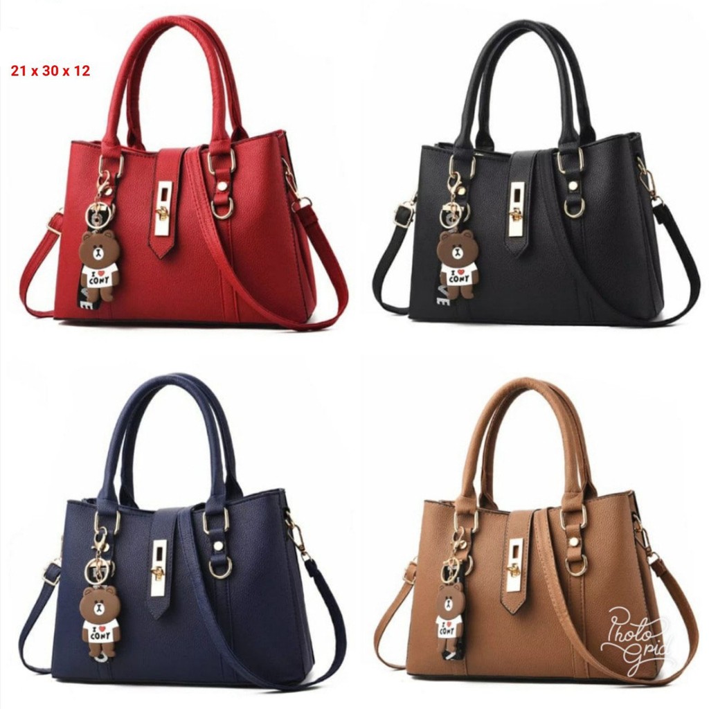 TAS SELEMPANG KUNCI BAHAN KULIT SINTETIS HALUS ANASTASYA Tas Kondangan Wanita Tas Pesta Tas ibu