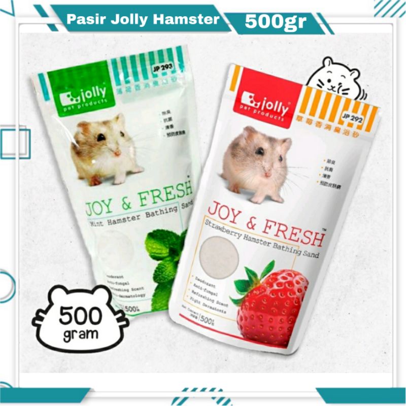 Pasir Hamster Sanbbi 500gr / Jolly 500gr / Strawbarry Hamster Bathing Sand / Mint Hamster Bathing Sand / Pasir Hamster Wangi