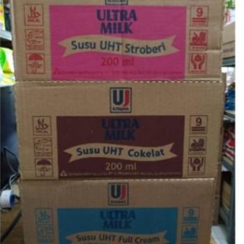 

☊Best Seller W7QP0 JNE JTR only dus 200ml susu ultra coklat fullcream stroberi strawberry ultramilk 69 ☊Jual