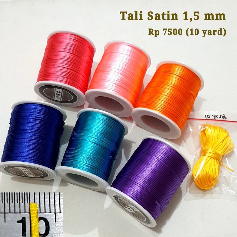 5 ~ 10 yard Tali Satin Tali Cina 1,5mm