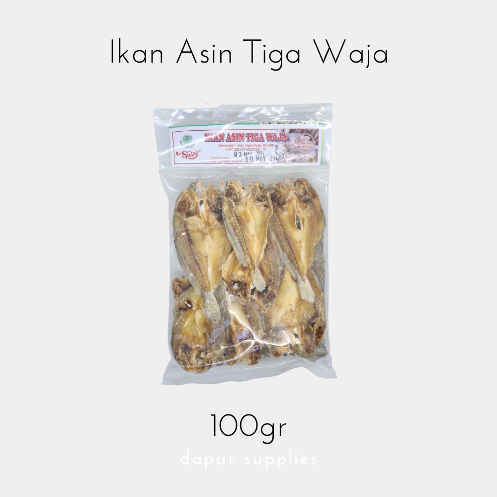 Ikan Asin Tiga Waja / Salted Fish – Mr Spicy 100g